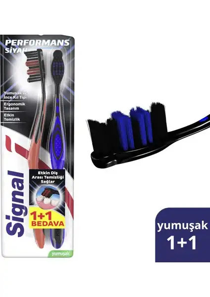 Signal Diş Fırçası Performance Black: Günlük Ağız Bakımı İçin İdeal Seçim