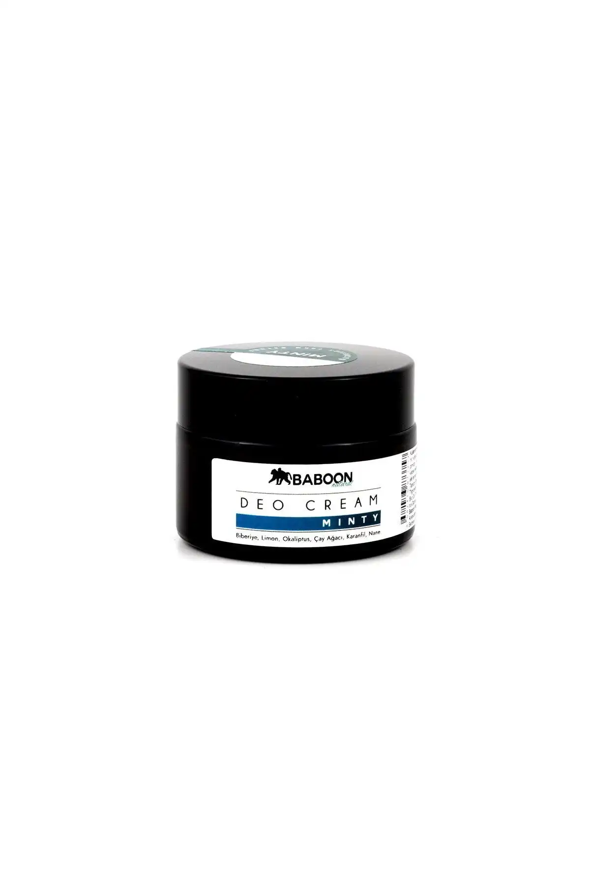 Baboon Natural Deodorant Cream - MİNTY: Doğal İçerikli Etkili Koruma
