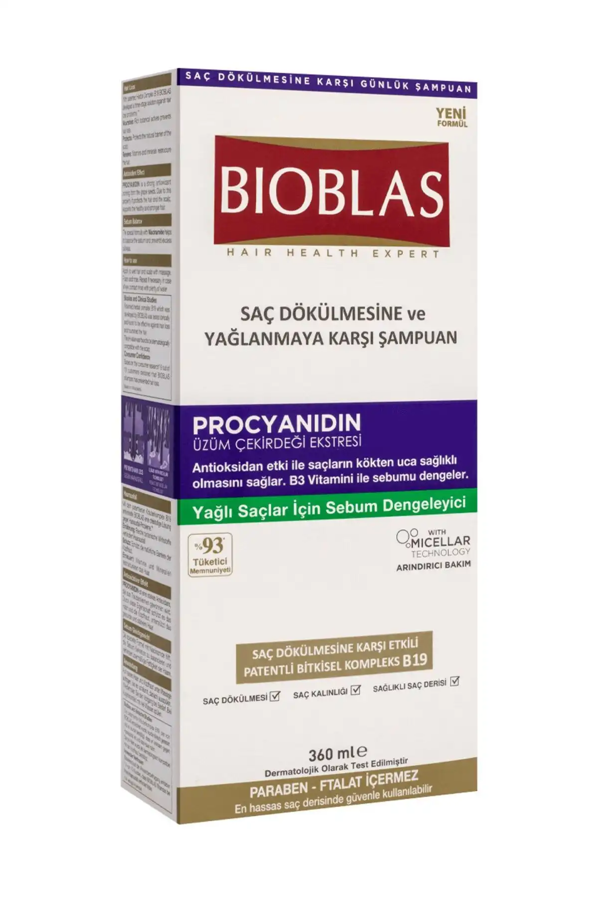 Bioblas Şampuan Procyanıdın Yağlanmaya Karşı: Yağlı Saçlar İçin Etkili Bakım Ürünü
