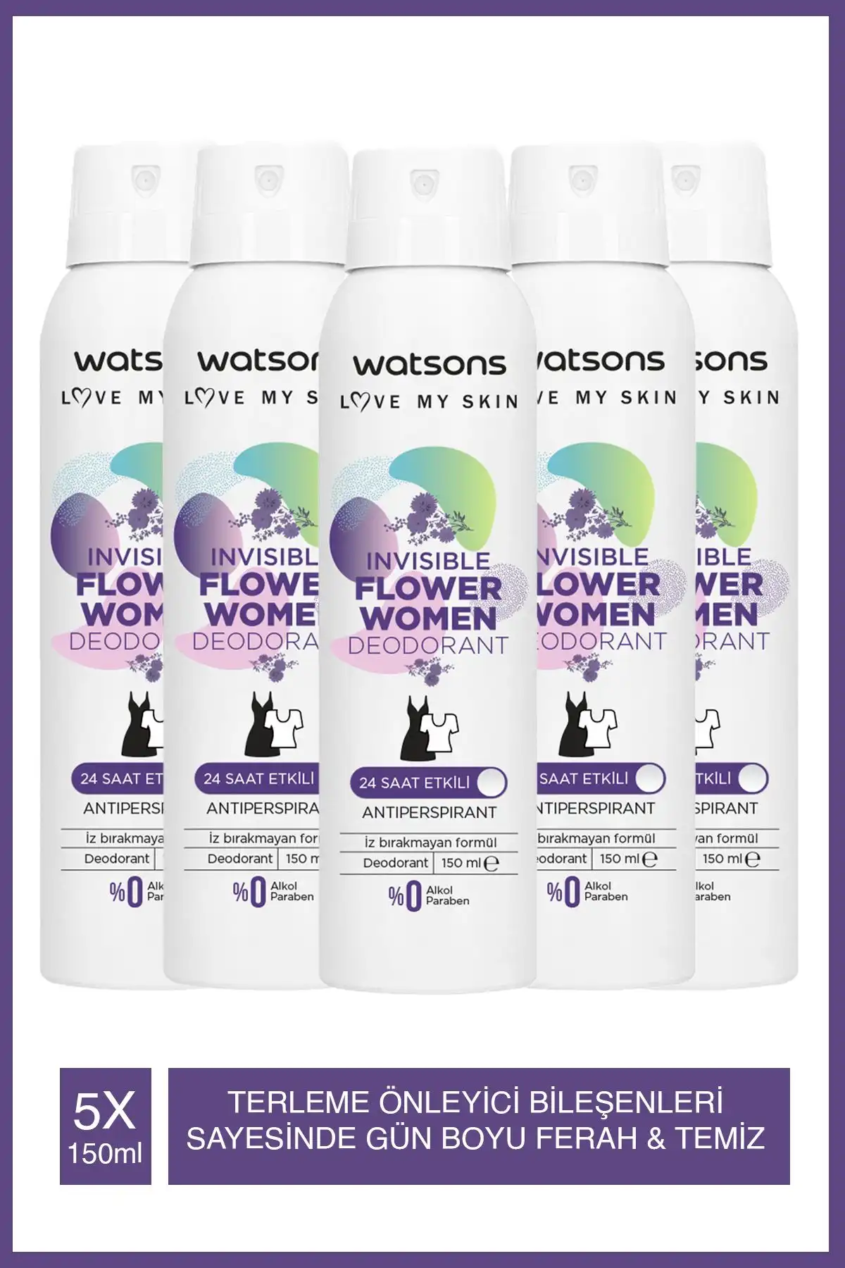 Watsons Invisible Flower 24 Saat Etkili Kadın Deodorantın Özellikleri ve Kullanım Yöntemi