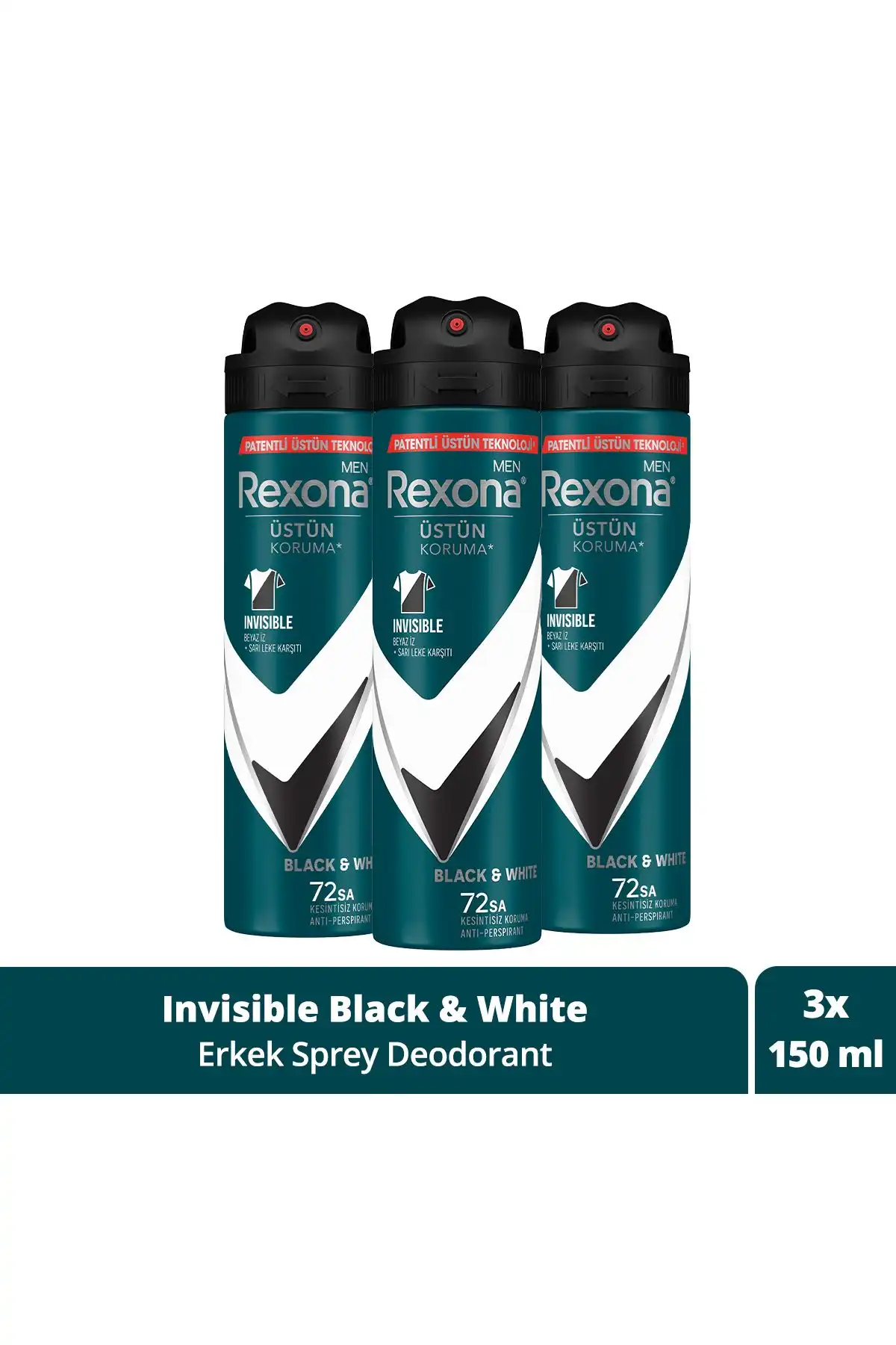 Rexona Men Erkek Sprey Deodorant: 72 Saat Ferahlama ve Koruma Sağlayın