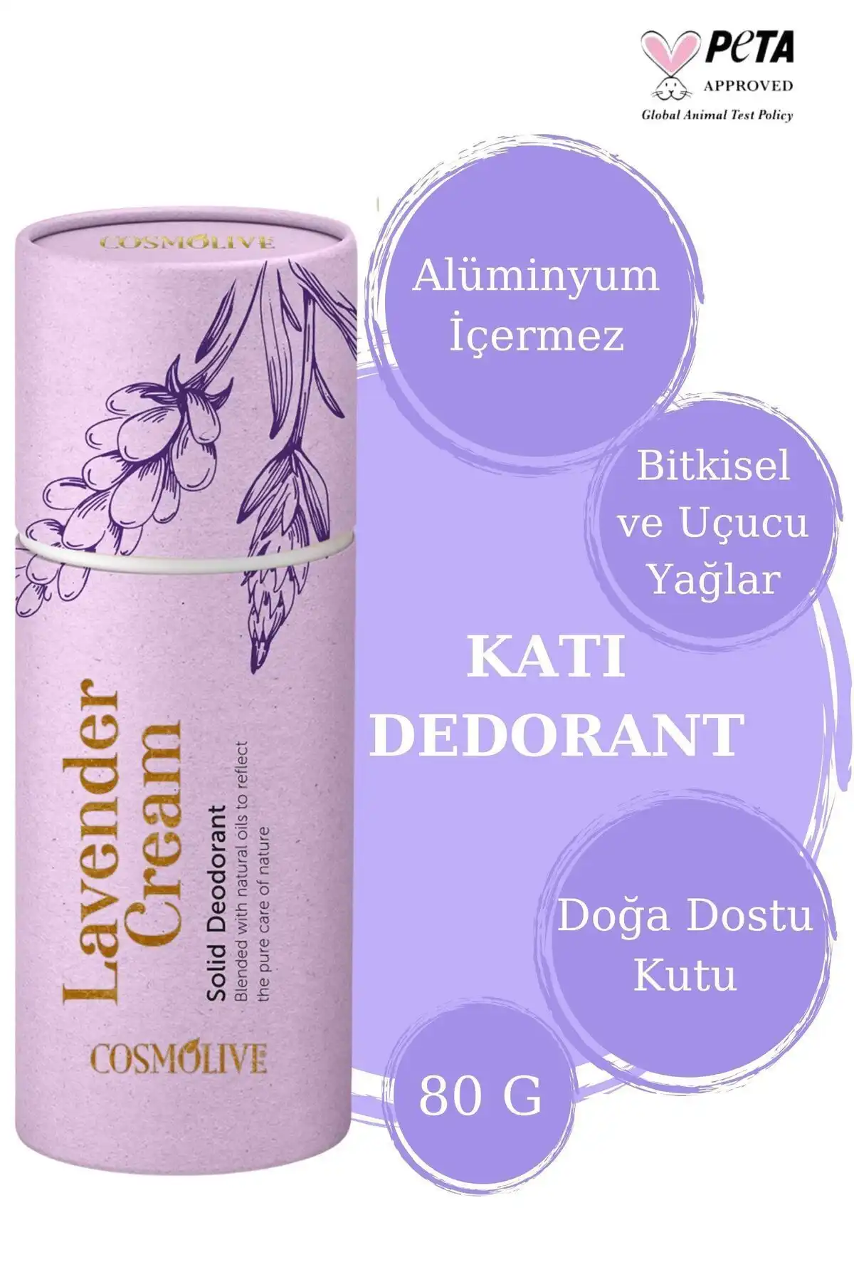 Cosmolive Doğal Roll On Stick Deodorant: Organik Lavanta ile Ferahlama Sunuyor