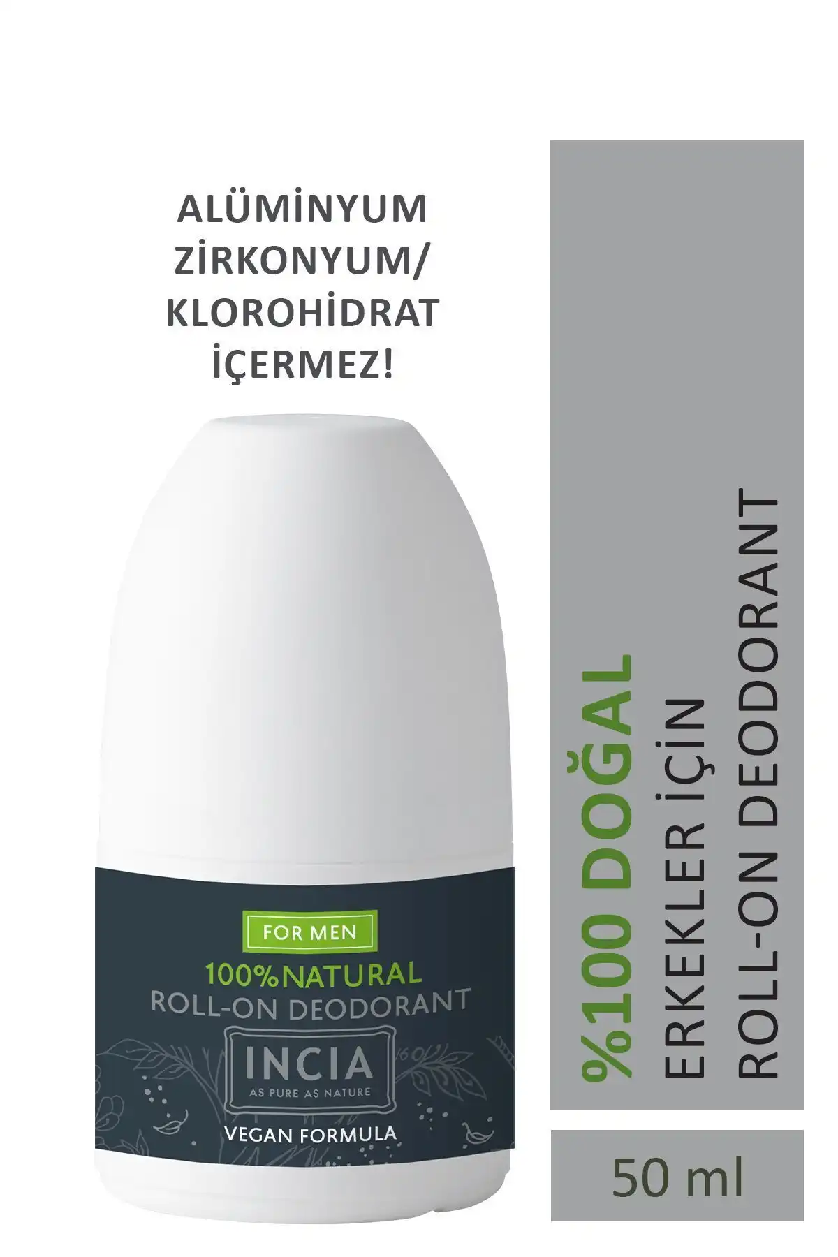 INCIA %100 Doğal Roll-on Deodorant ile Ferah ve Etkili Koruma Sağlayın