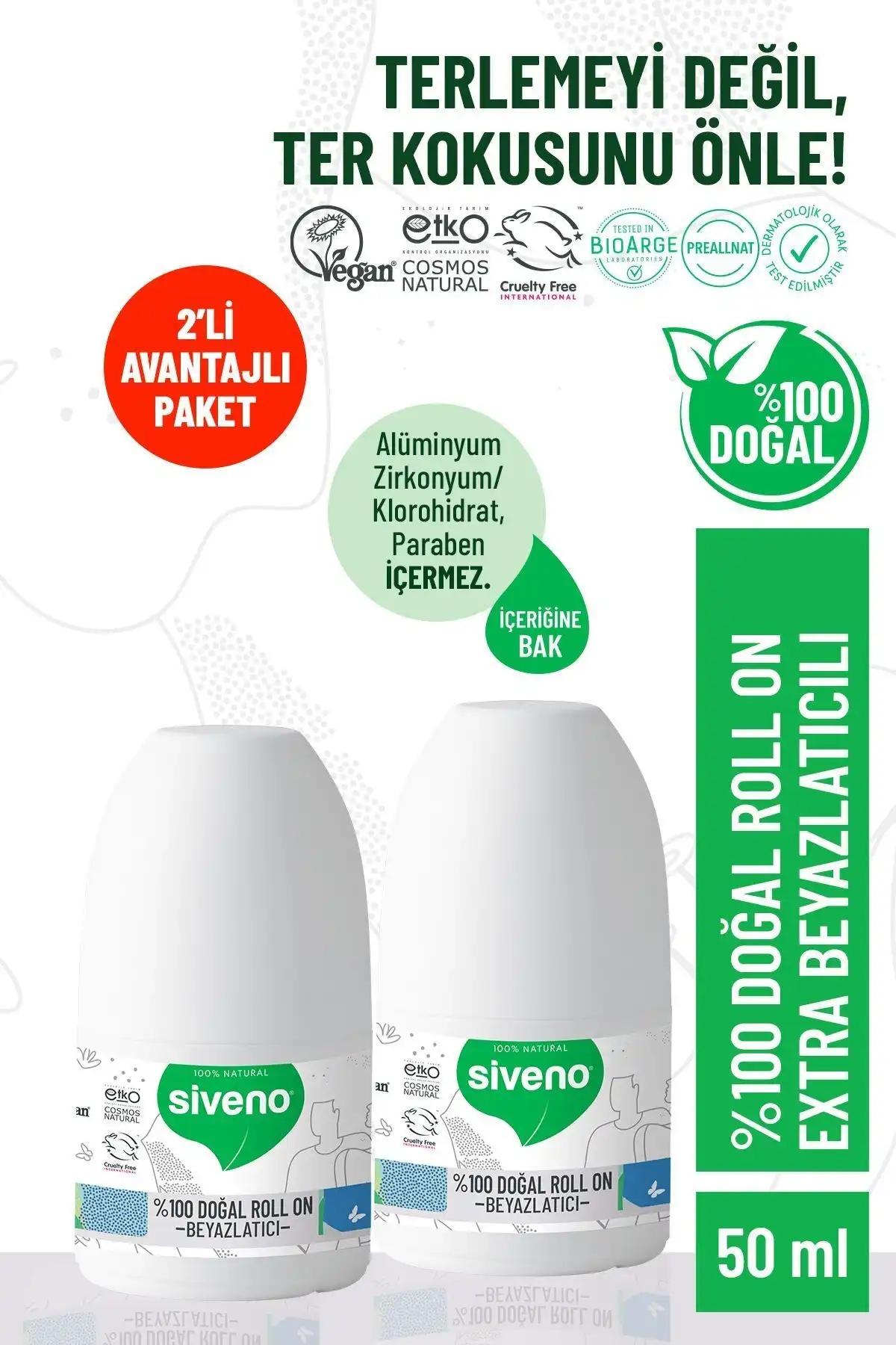 Siveno %100 Doğal Roll-On Beyazlatıcı Deodorant İncelemesi ve Faydaları