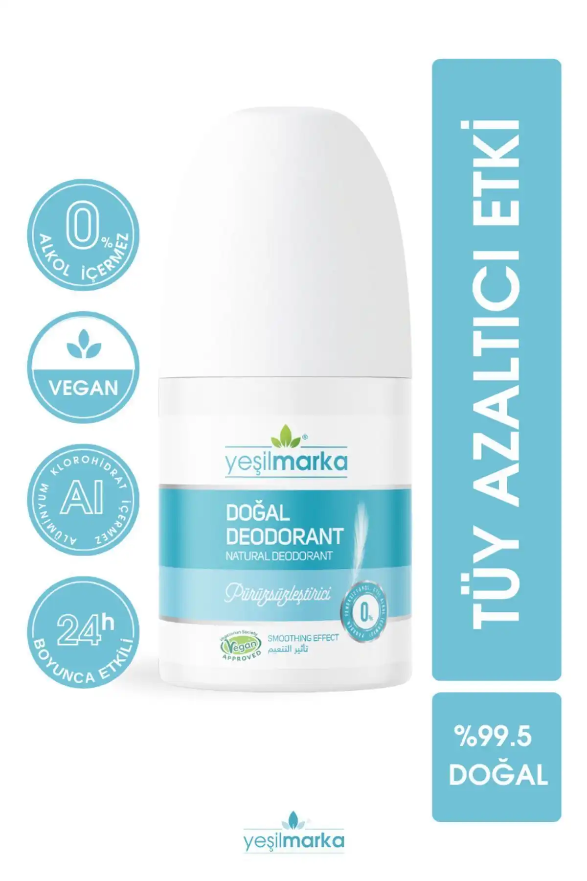 Yeşilmarka Doğal Roll On Deodorant: Tüy Azaltıcı ve Ferahlatıcı Ter Önleyici Özellikler
