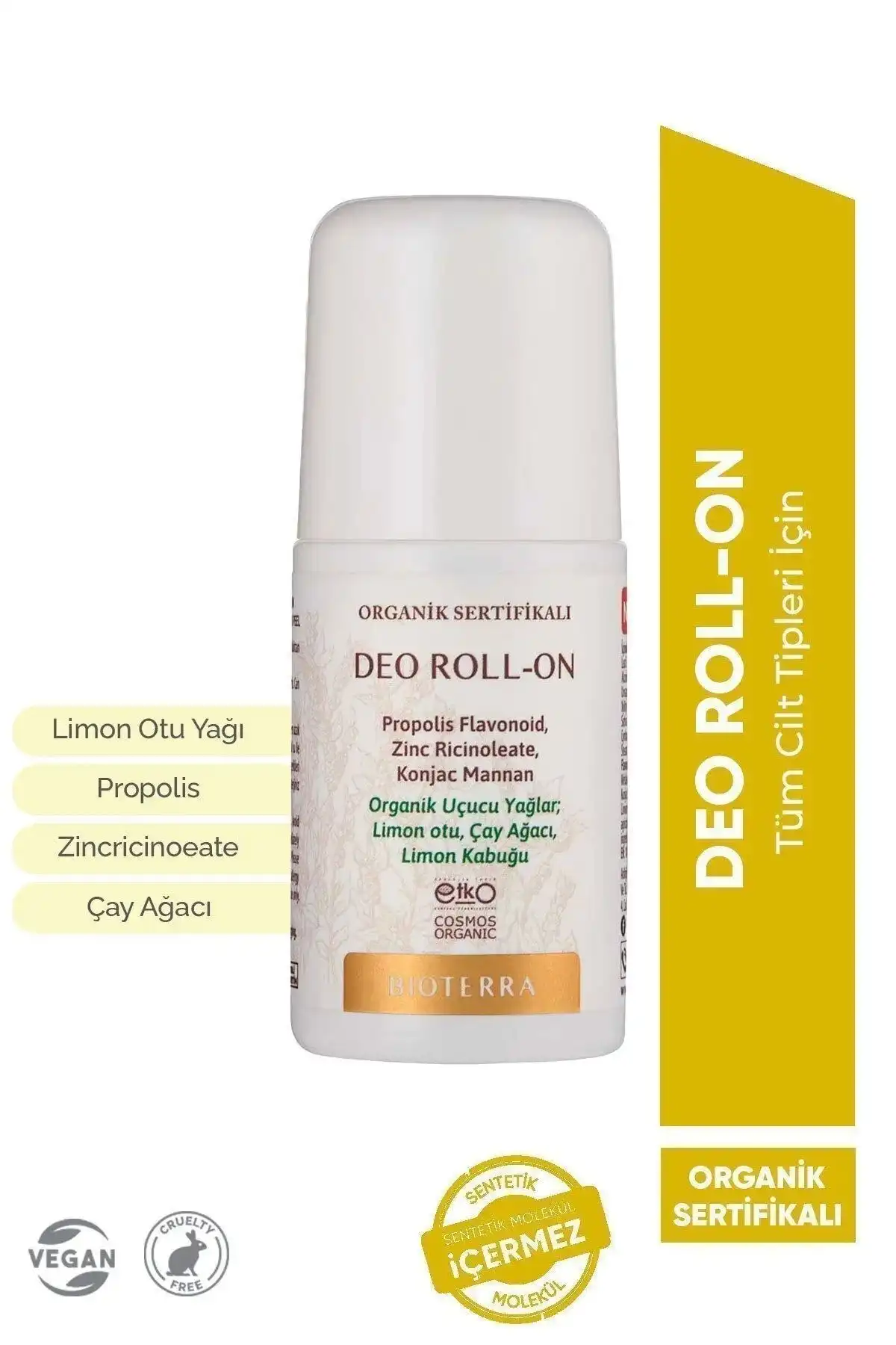 Bioterra Organik Deo Roll-On: Doğal Rahatlık ve Uzun Süreli Ferahlık Sunar