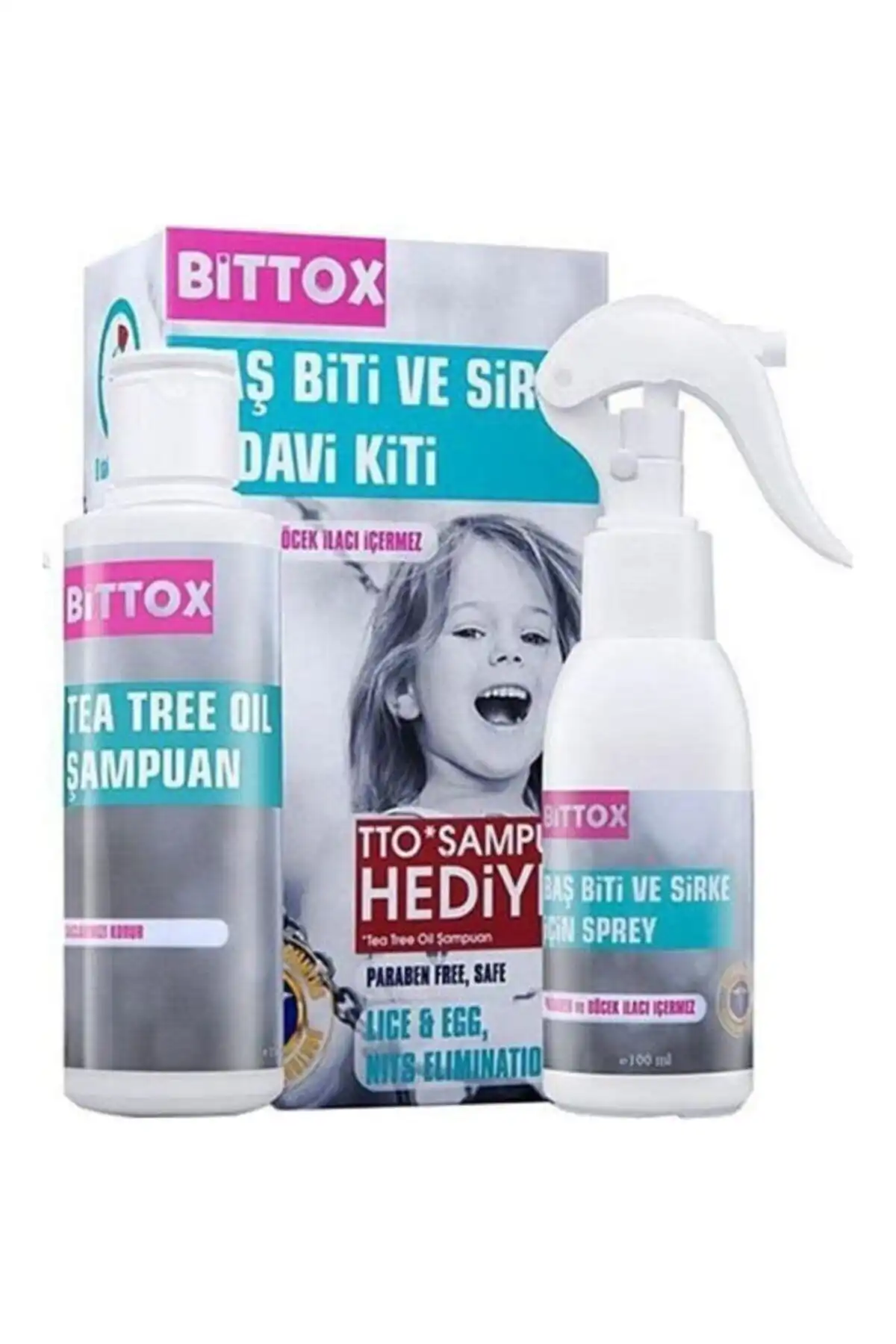 BITTOX Saç Spreyi ve Çay Ağacı Yağı Şampuanı ile Saç Biti Tedavisi