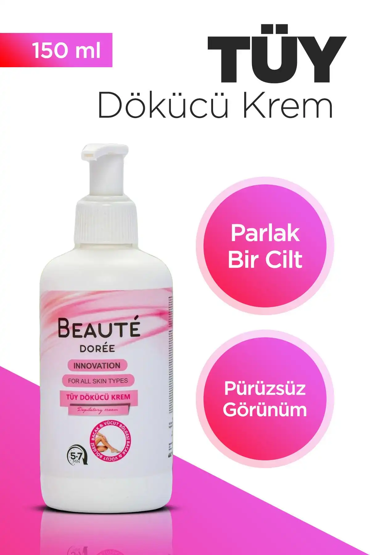 DOREE BEAUTE Tüy Dökücü Krem: Rahat ve Etkili Epilasyon Çözümü 150 ml