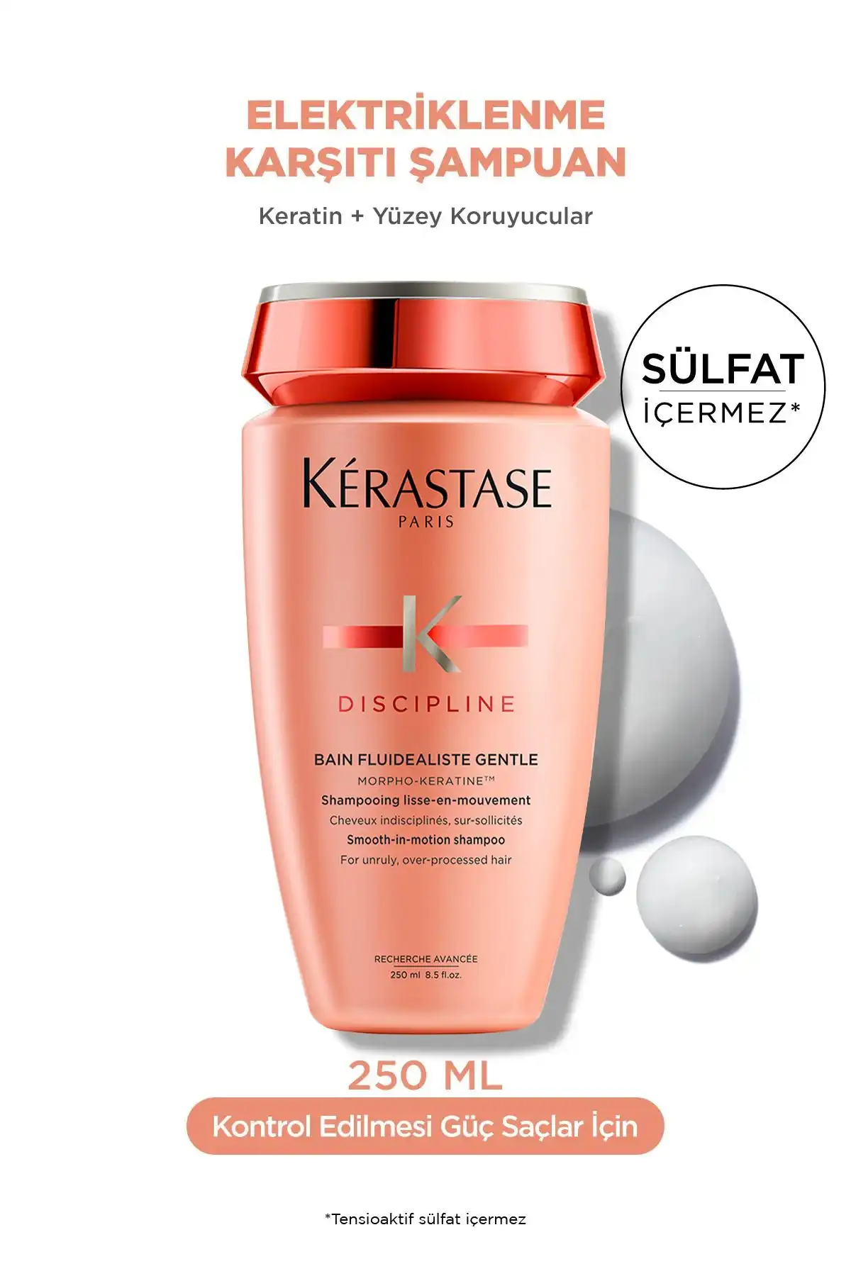 Kerastase Discipline Bain Fluidéaliste Şampuan ile Elektriklenmeyi Kontrol Altına Alın