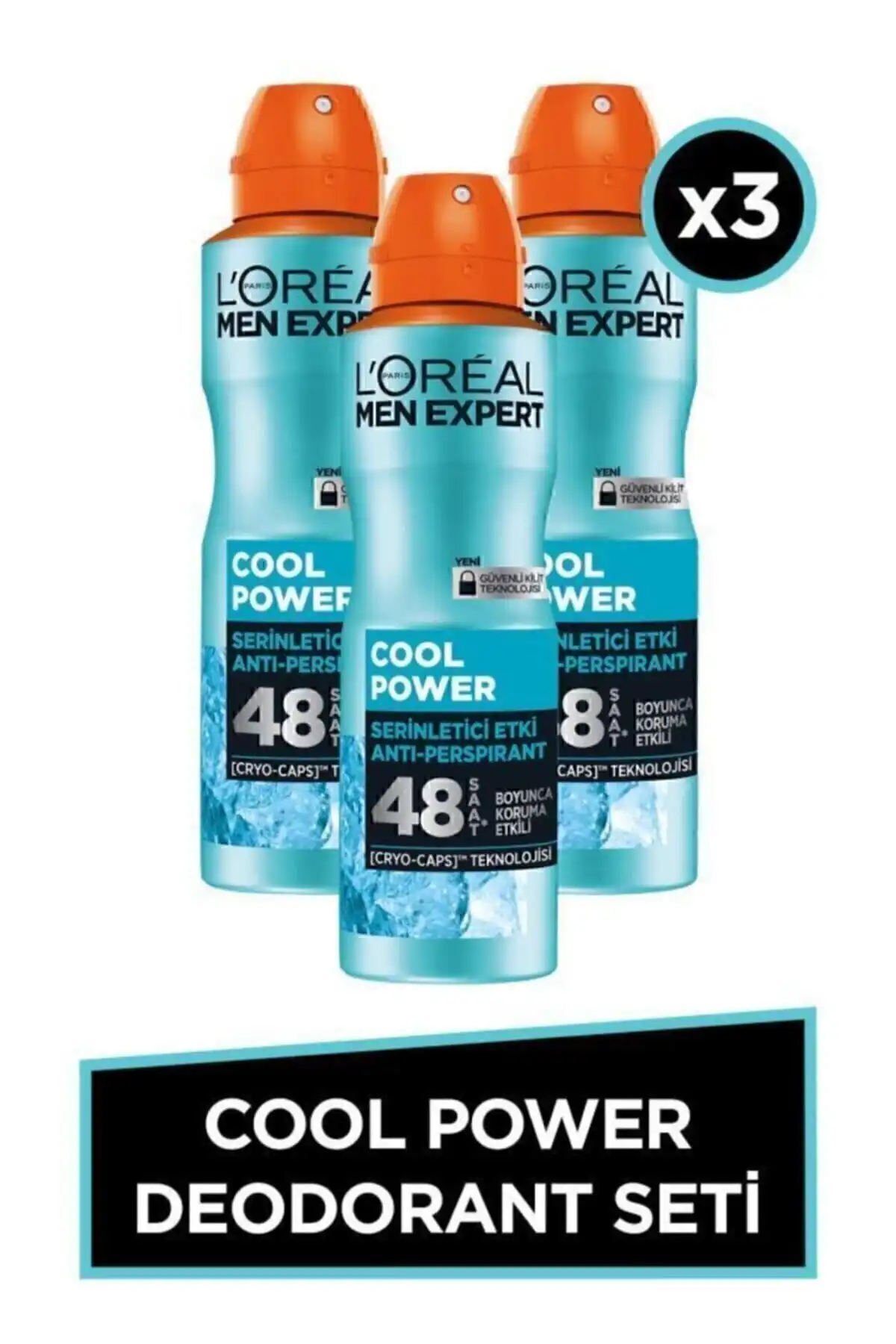 L'Oreal Paris Men Expert Cool Power: Ferahlatıcı ve Alkol İçermeyen Deodorant