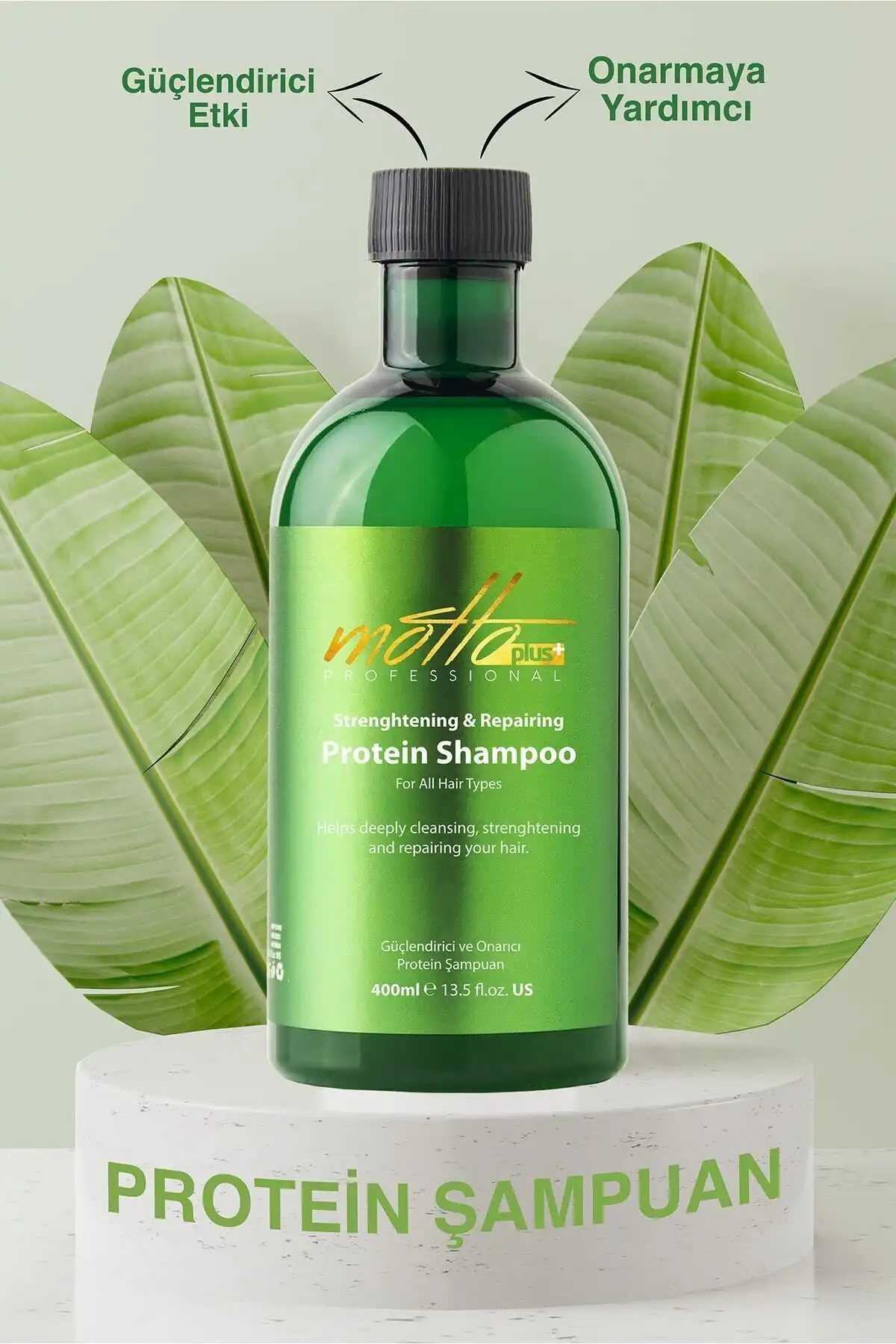 Motto Plus Professional Güçlendirici ve Onarıcı Protein Şampuan ile Saçlarınızı Güçlendirin