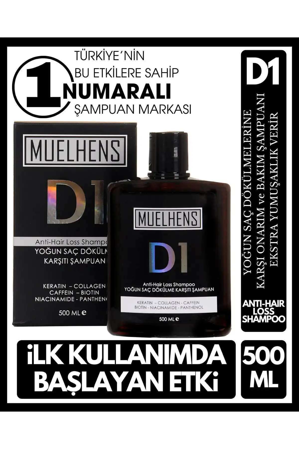 Muelhens D1 Anti Hair Loss Shampoo ile Sağlıklı ve Canlı Saçlar Elde Edin