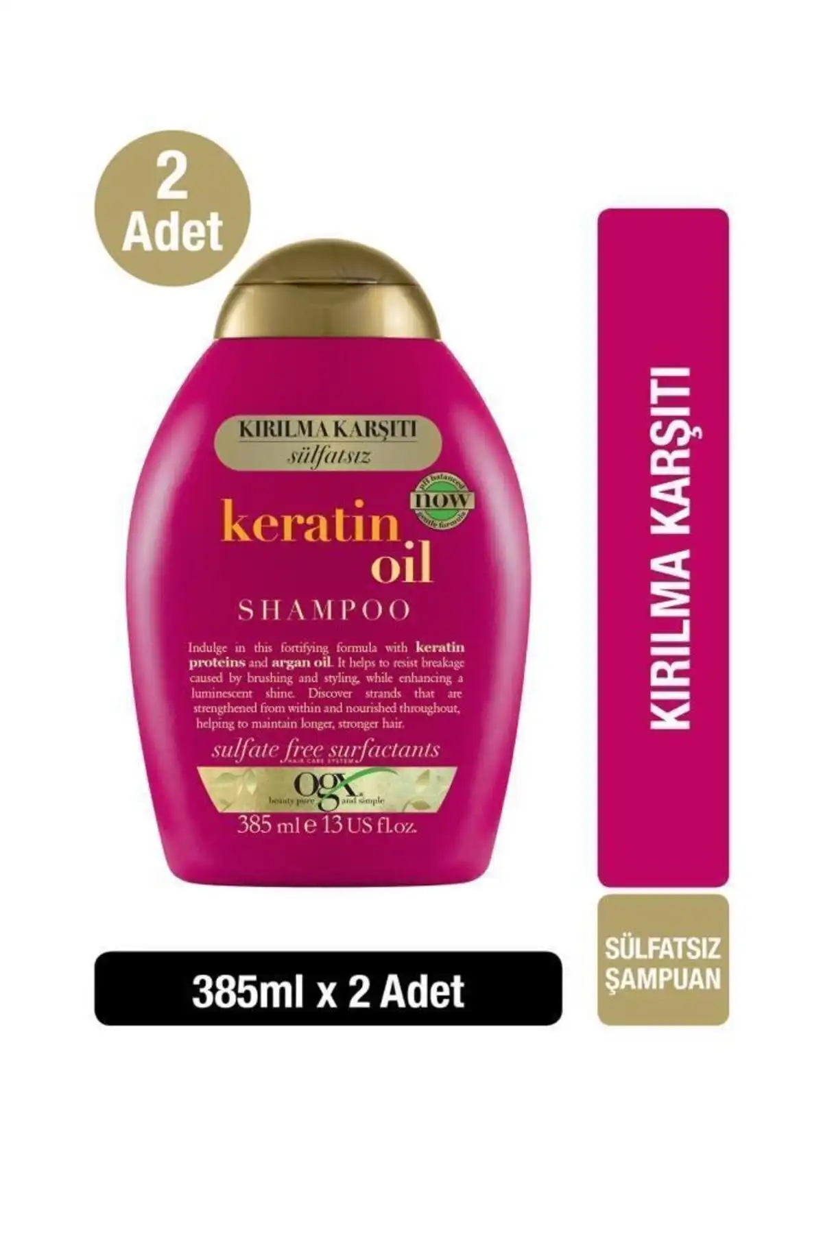 OGX Keratin Oil Kırılma Karşıtı Sülfatsız Şampuan: İnce Telli Saçlar için Etkili Bakım