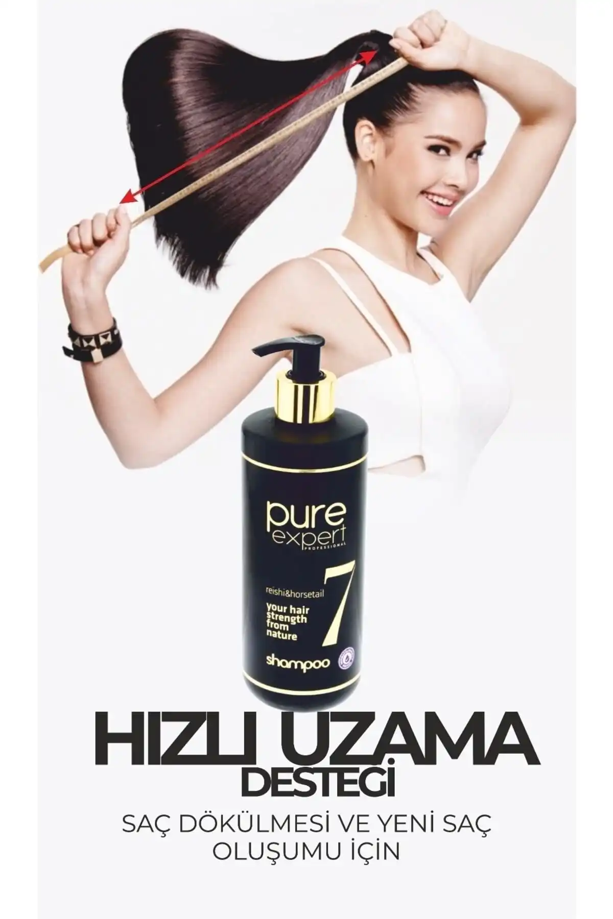 Pure Expert Atkuyruğu & Reishi Hızlı Uzama Şampuanı ile Saç Sağlığını Artırın