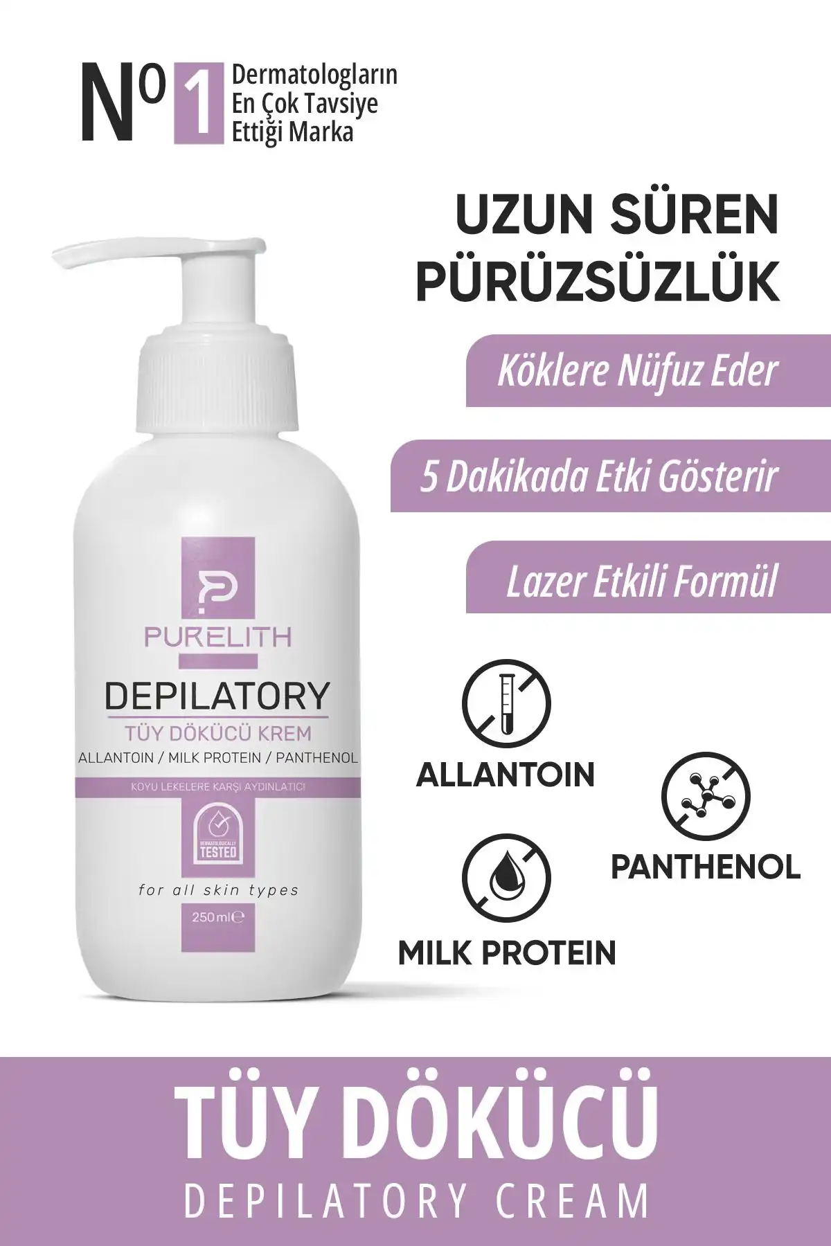Purelith Lazer Etkili Tüy Dökücü ve Azaltıcı Epilasyon Kremi İncelemesi