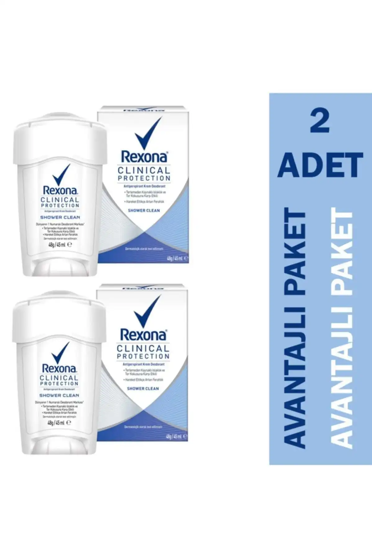 Rexona Clinical Protection Shower Clean: Uzun Süreli Koruma ve Ferahlık Sağlayan Kadın Deodorantı