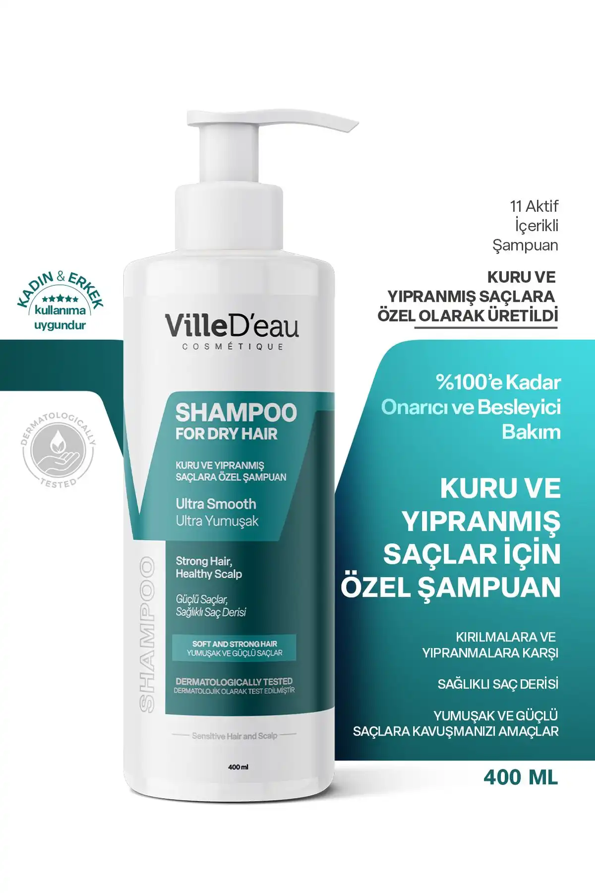 VilleD'eau Kuru ve Yıpranmış Saçlara Özel Şampuan Özellikleri ve Kullanıcı Yorumları
