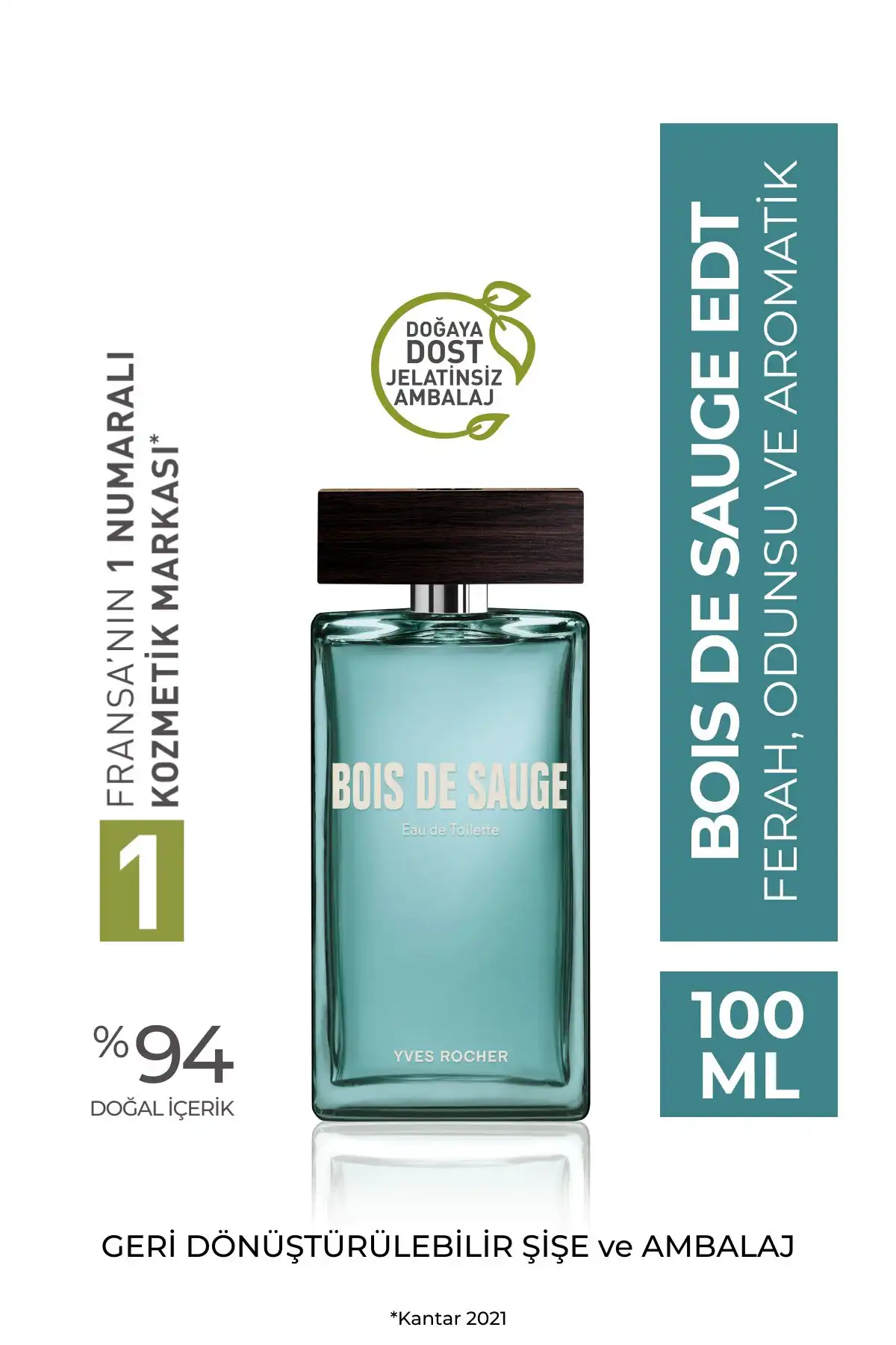 Yves Rocher Bois De Sauge: Doğal İçeriklerle Hazırlanan Ferah Erkek Parfümü İncelemesi